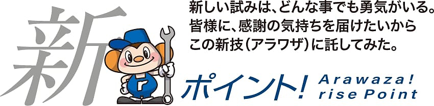 新しい試みは、どんな事でも勇気がいる。皆様に、感謝の気持ちを届けたいからこの新技（アラワザ）に託してみた。